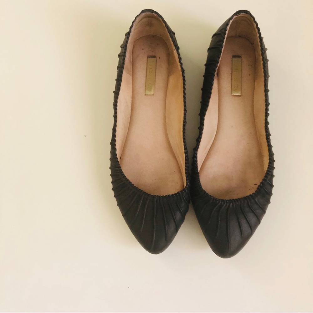 Louise et Cie Real Leather Black Flats